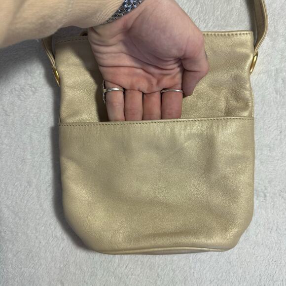 Vintage Leather Mini Duffle/Barrel Shoulder Bag by SHARIF - Picture 11 of 13